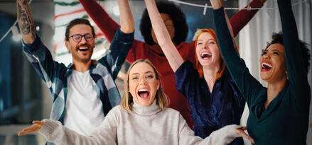 Glückliche Menschen