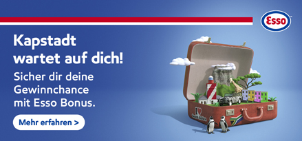 Reise gewinnen mit Esso Bonus